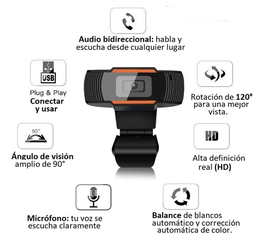 Camara web Full HD con sonido